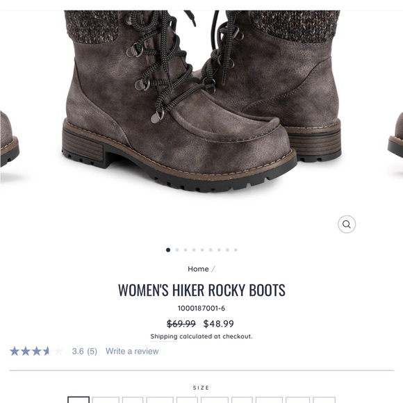 Muk Luks Hiker Rocky Boots - Size 9 - Picture 6 of 7